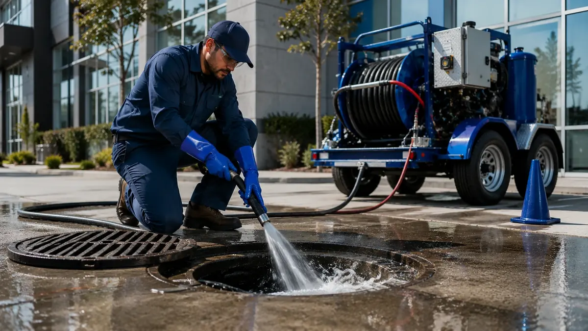 Commercial Hydro Jet Drain Cleaning in Folsom