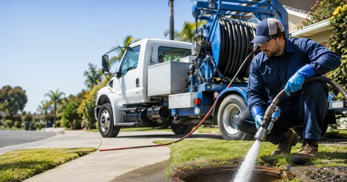 Hydro jet sewer cleaning Folsom