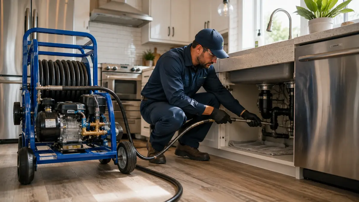 Kitchen Drain Hydro Jetting in Folsom