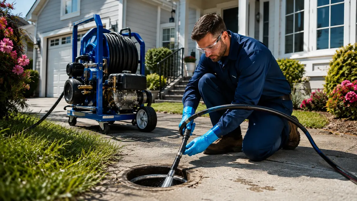 Residential Hydro Jet Drain Cleaning in Folsom