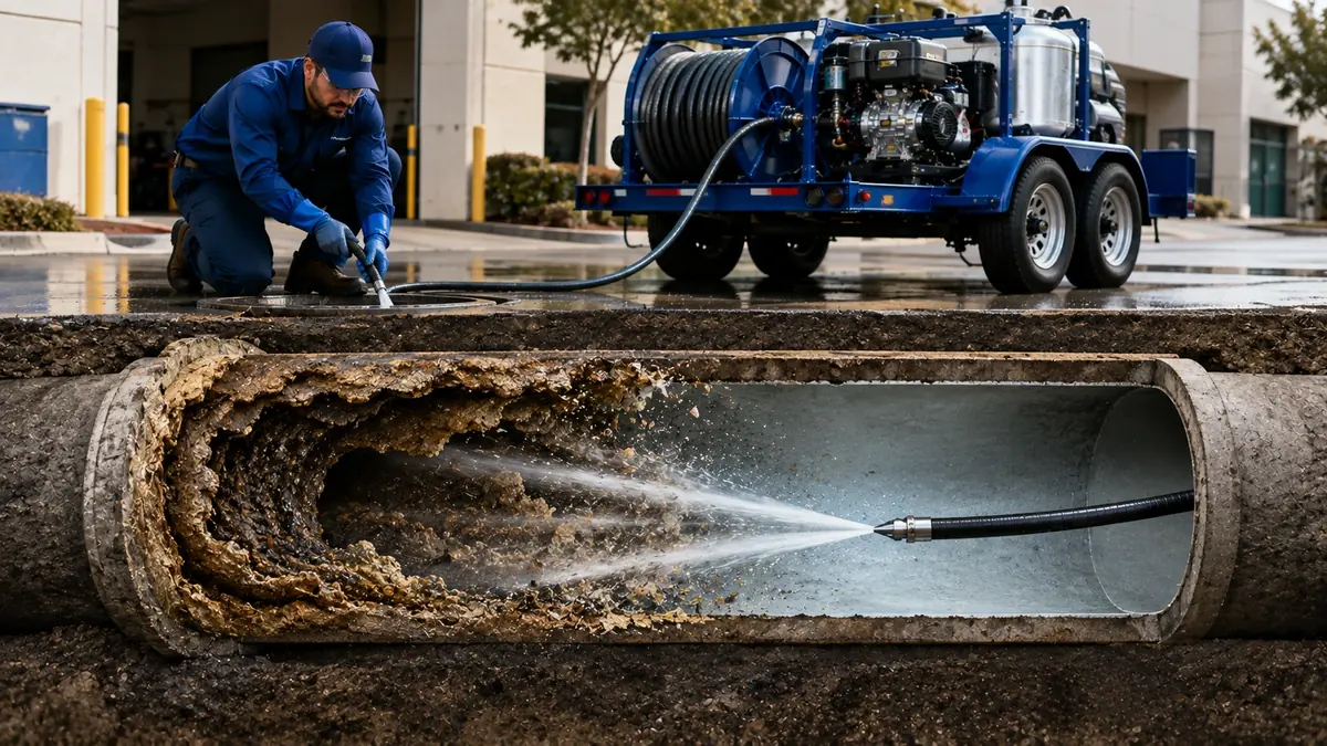 Sewer Pipe Descaling in Folsom